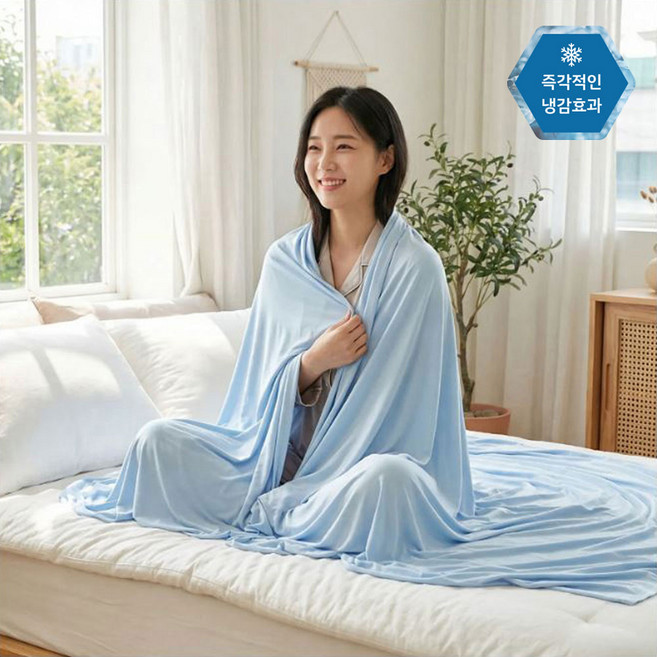 네이처월드 슬림쿨 냉감 홑이불 쿨링 꿀잠 아이스 여름 양면 이불, 슬림쿨(그레이)