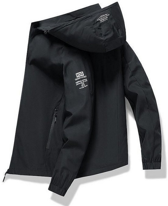 連帽防風外套，帽子可拆，適合各種體型，保暖舒適