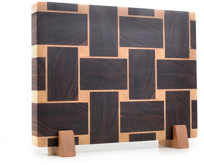 hoaken 호큰공방 큰교차 월넛 엔드그레인 도마 나무도마 주문제작 맞춤도마전문, 1개