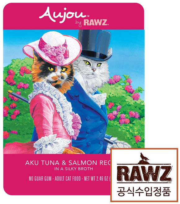 로우즈 오쥬바이 고양이 습식사료 5개 5종선택가능 캣습식사료 간식파우치, 오쥬바이 참치 연어 69g, 69g