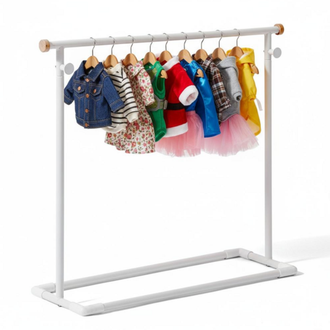 홈치치 미니행거 강아지 옷걸이 옷장 행거, 1개