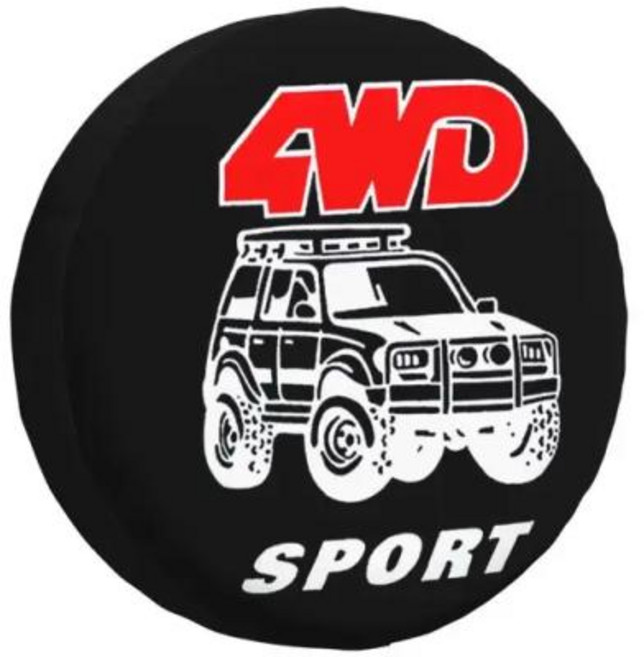 자동차덮개 커버 바디커버 커스텀 익스트림 오프로드 타이어 4WD 4x4 RV 어드벤처 스포츠 스페어 휠 보호대 도요타 랜드 크루저 프라도 14 인치 15, 4, 16 inch, 16) 4 - 17 inch