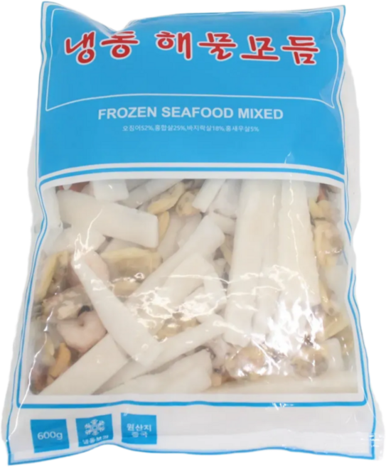 손질 해물모듬 600g 10봉 6kg 업소용 대용량, 10개