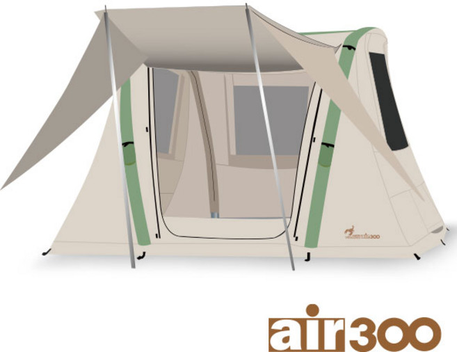 메가 BIG [듀랑고] 에어300 면텐트 + 그라운드 시트