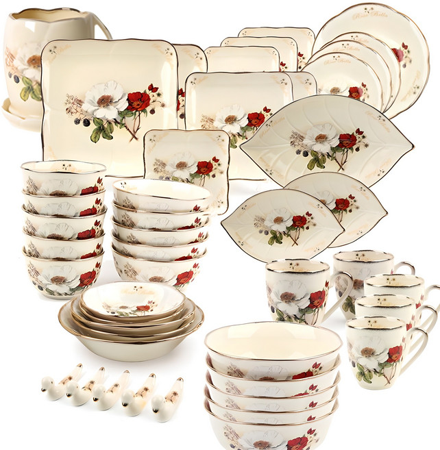 로즈벨라 5인 홈세트 47p, 아이보리, 14종