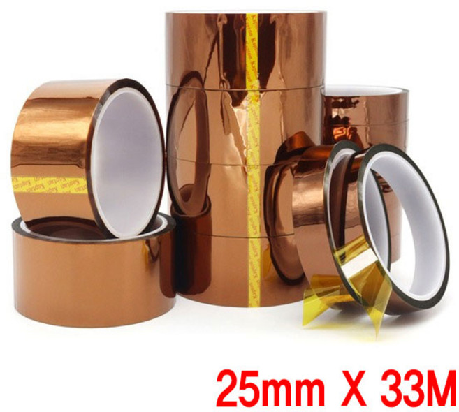 와이지알씨 캡톤 테이프 20-30mm 길이 33M 고온 내열 모음, 캡톤테이프 25mmX33M