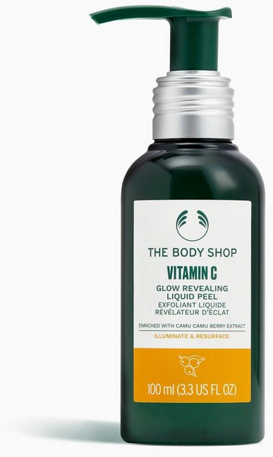 호주 더바디샵 The Body Shop Vitamin C Glow Revealing Liquid Peel 비타민 C 글로우 리빌링 리퀴드 필링 페이스 스크럽, 3개, 100ml