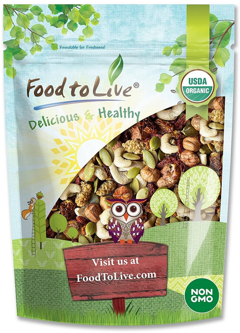 유기농 항산화 트레일 믹스 12 온스 — 오디 구기자 유기농 항산화 트레일 믹스 12 온스 — 오디 구기자 골든 베리 호박씨 헤이즐넛 캐슈넛 포함. Non-GMO, 12 Ounce (Pack of 1), 1개