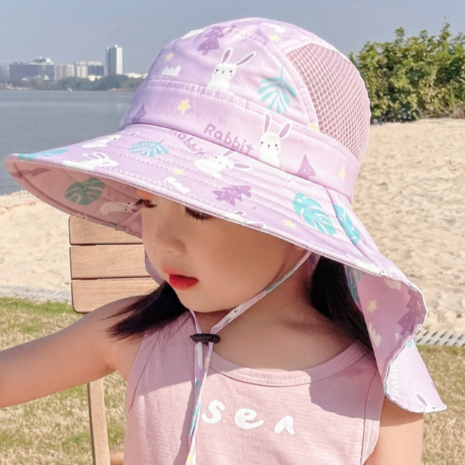 유아동 플랩캡 어린이 호루라기 토끼 고래