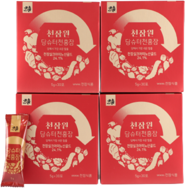 천잠원 누에환 건강환 천홍잠 계피 DNJ 당 뚝 5령3일 하늘에서내린누에, 150g, 4박스