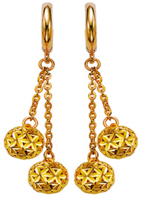 순금 귀걸이 4.87g (18k장식포함 합중량) 24k 99.9% t5012e