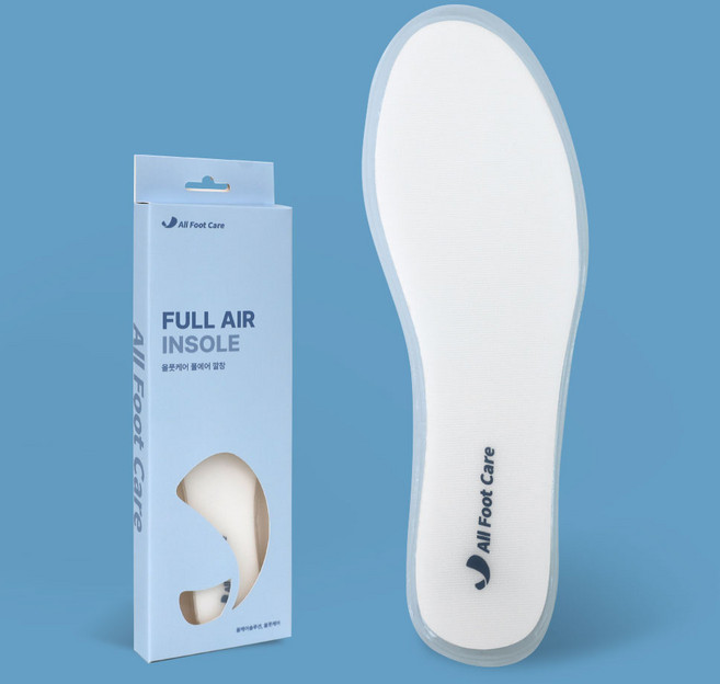 올풋케어 풀 에어 기능성 발통증 충격흡수 쿠션 푹신한 발편한 신발 얇은 인솔 깔창