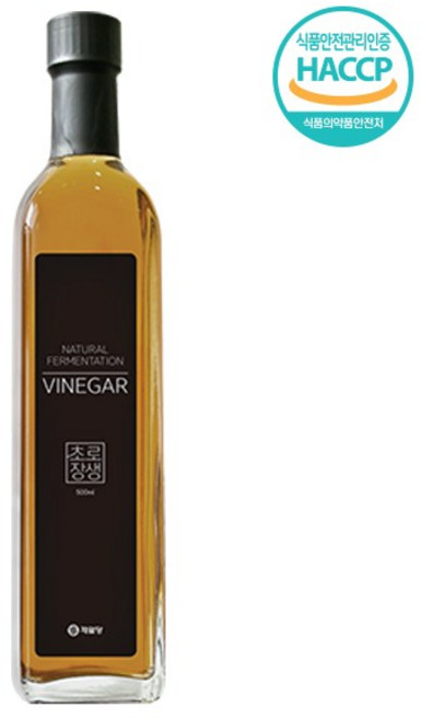 [초로장생] 천연발효식초 울금 식초 / 유인균 / 전통방식 / 프락토올리고당, 1개, 500ml