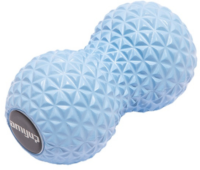 마사지볼 땅콩 볼안마 공발바닥 근막공 목경추 경혈 심층 근육이완 구기운동 근막볼, 블루, 1개