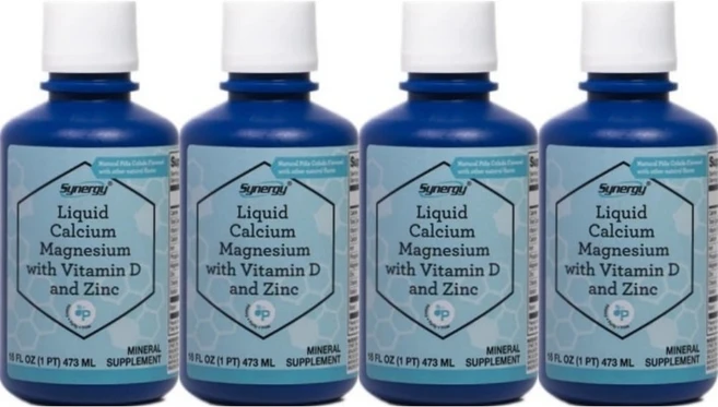 비타코스트 고흡수 칼슘 마그네슘 비타민 D3 아연 액상 액체, 4팩, 473ml - 쿠팡