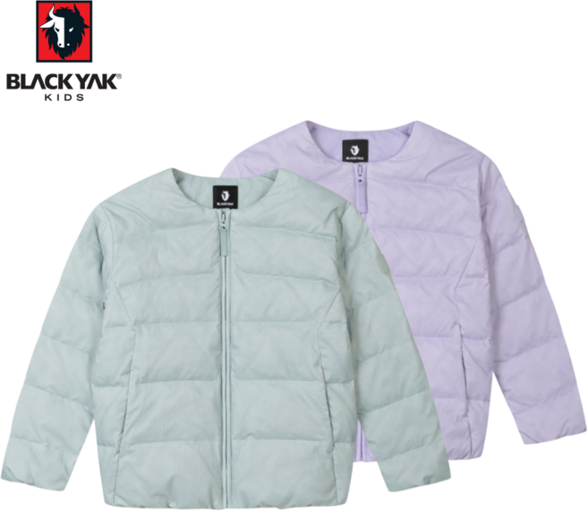 [매장발송] 블랙야크키즈 아동 라운드 경량패딩 간절기 등원 데일리 자켓