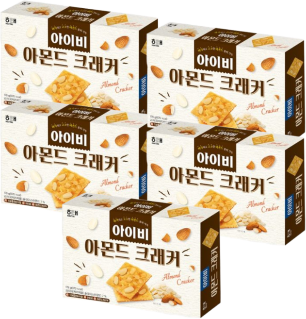 [모이다] 바삭하고 고소한 아이비 아몬드크래커, 5개