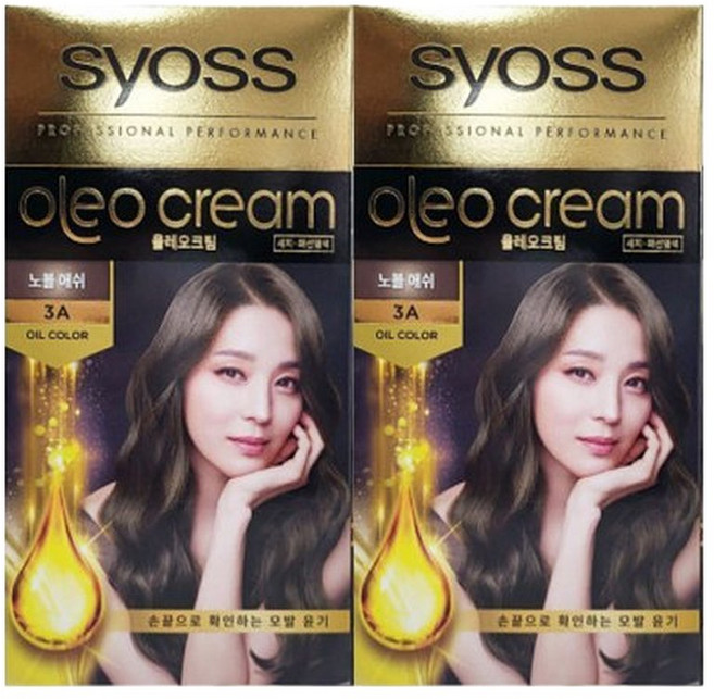 사이오스 올레오 크림 염색약 3A 노블애쉬 x 2개, 100g