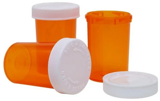 Ezy Dose 알약 약 비타민 용기 및 바이알 | 8 드람 보관 | 어린이 방지 캡 | 385 케이스, 20 Dram - 쿠팡