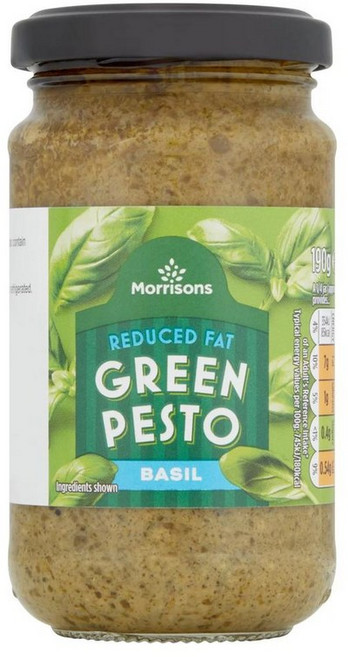 영국 모리슨 Morrisons Fat Basil Pesto 저지방 바질 페스토, 8개, 190g