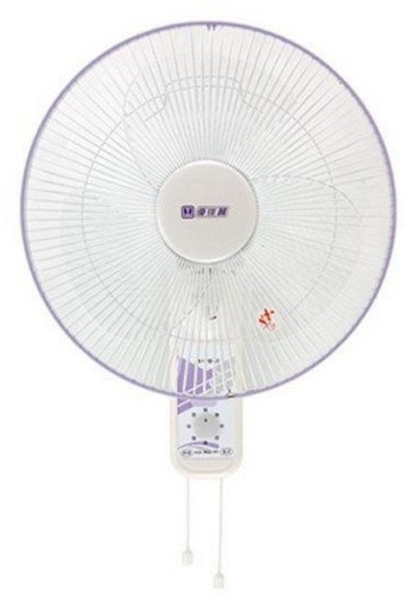 優佳麗 16吋 雙拉式 掛壁扇, 16吋雙拉掛壁扇(HY-516AB)