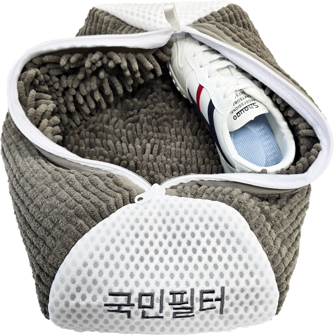 국민필터 2세대 신발 운동화 세탁망 특 대형, 1개, mocha