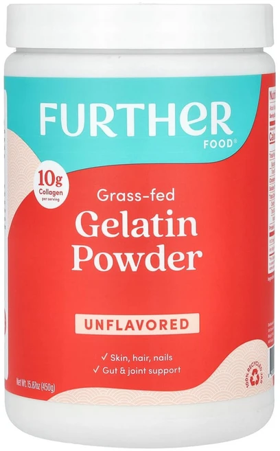 퍼더푸드 프리미엄 젤라틴 분말 무맛 450g(16oz), FUF00263, 450g, 1개 - 쿠팡