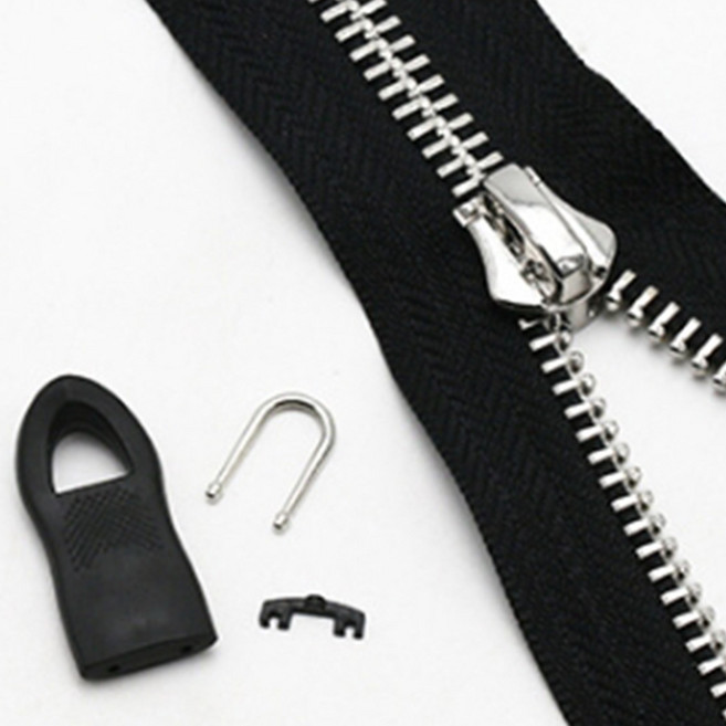 이노브홈 자크 수리 DIY키트 가방 자크 점퍼지퍼 간편교체 지퍼, 브라운소형, 1개