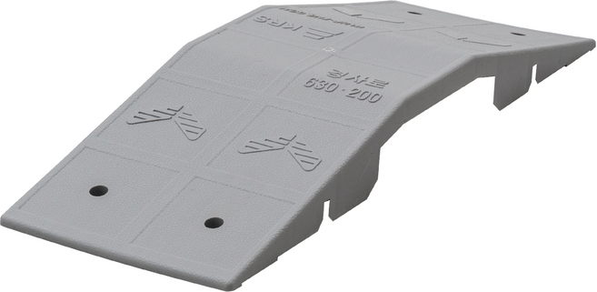 문턱 조립식 경사로 휠체어 장애인 방화문턱 샷시 보호대 턱높이 4cm 이하, 그레이, 1개