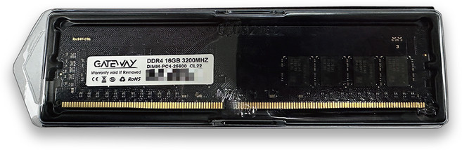 GATEWAY 삼성 마이크론 SK 칩 DDR4 PC4-25600 3200Mhz CL22 16GB, 1개, GW16DDR4001