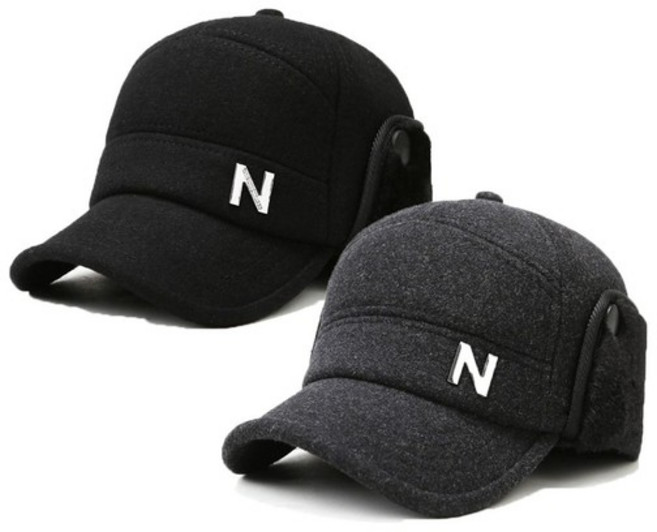 겨울 모직 방한 볼캡 야구 모자 똑딱이 귀달이 방한모 겨울모자 신사모자 아버지모자