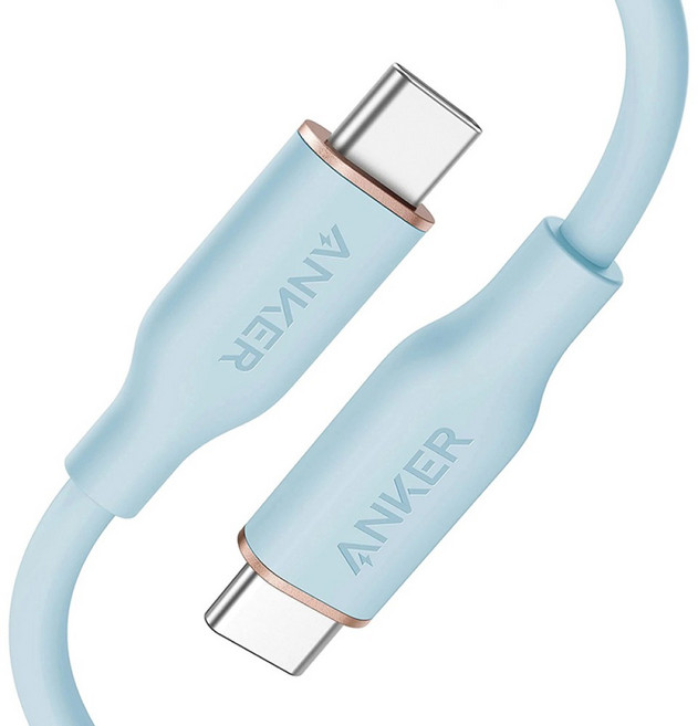 앤커 파워라인3 플로우 USB-C to C 케이블, 미스티 블루, 1개