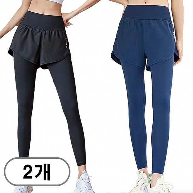 차쿠 1+1 여성 바지레깅스 필라테스 스포츠 레깅스 바지 빅사이즈 레깅스 운동복 바지