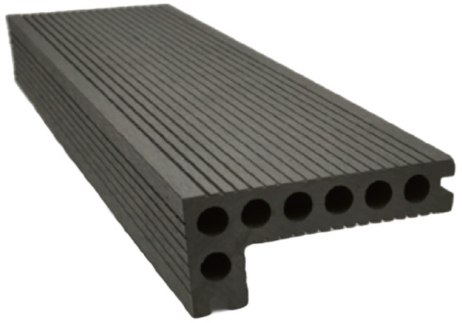 하마외장재 합성목 합성데크 부자재 ㄱ자커버보드 다크그레이, 1개