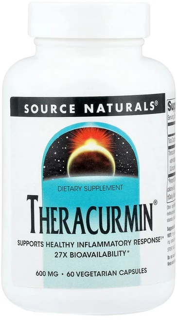 소스내츄럴스 테라커민 600mg 글루텐 프리 무설탕 베지테리안 캡슐, 60정, 1개 - 쿠팡