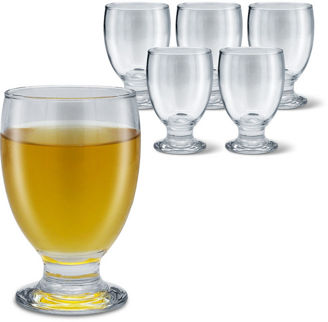 다이아글라스 치어풀 고블렛 대 300ml 유리컵 6P 세트, 1개