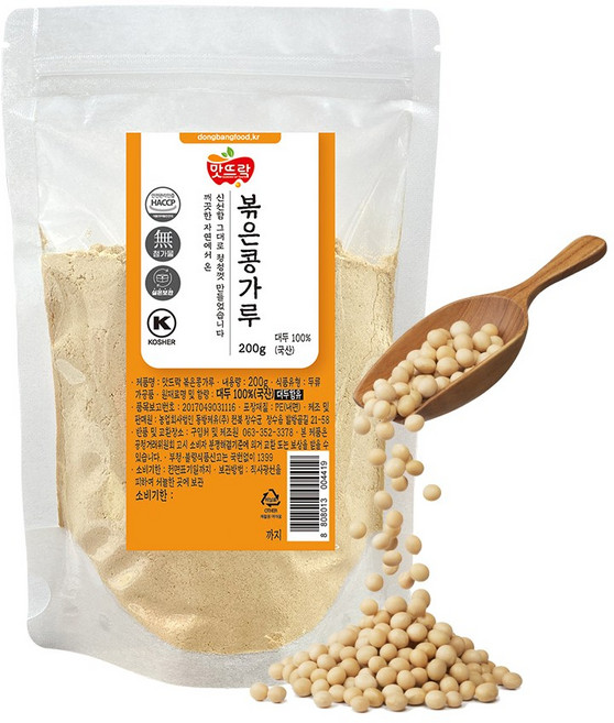 맛뜨락 국산 우리콩 볶은콩가루, 1개, 200g