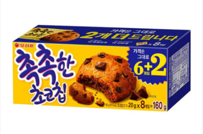 오리온 촉촉한 초코칩, 160g, 10개