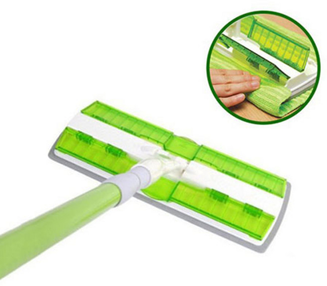 DOR552700스카치브라이트 클립형 막대걸레 극세사물걸레 밀대, 2개