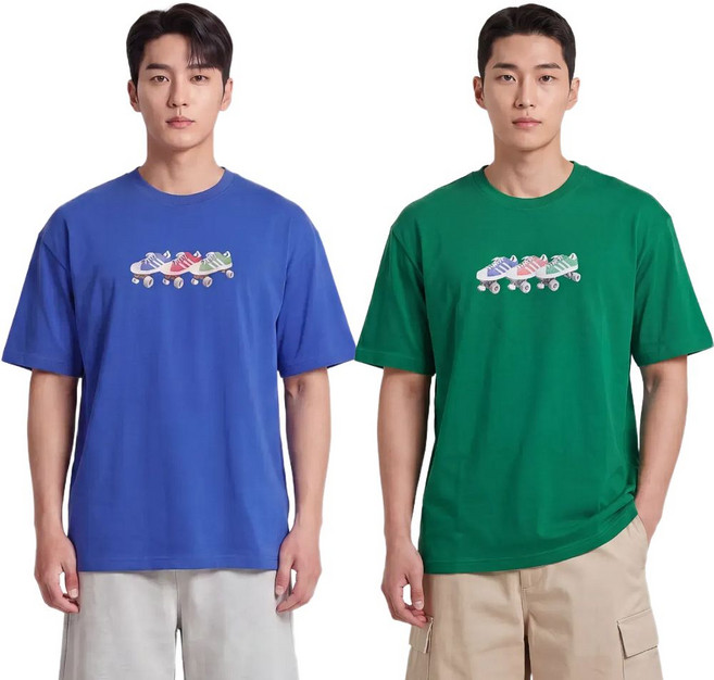 아디다스 반팔티 스케이팅보드 그래픽티 남성 여성 공용 데일리 남자 반팔 티셔츠 오리지널 로고 루즈핏