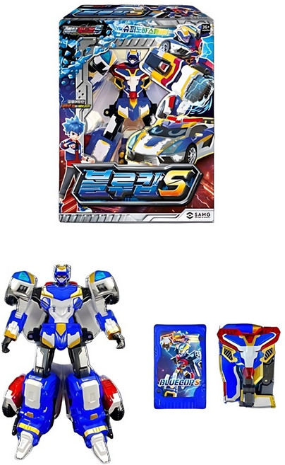 8살 남자선물 경찰차변신 변신 메탈카드 블루캅S 남아완구 5살, 1개, 메탈카드봇 - 블루캅