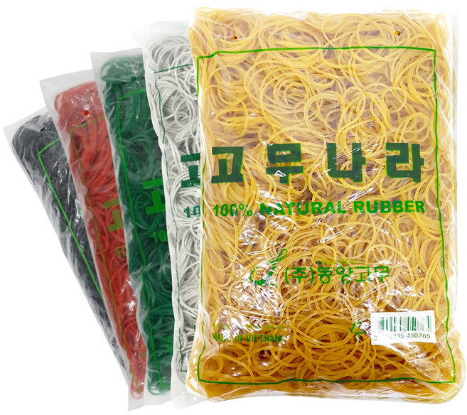 고무나라 노란고무줄 1kg 고무밴드, 1kg고무밴드/70x1.5/베트남/, 1