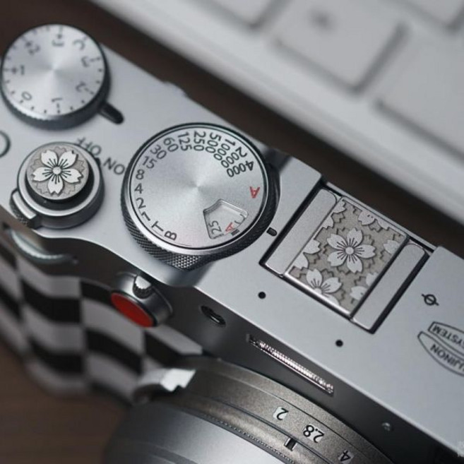 카메라 소프트 릴리즈 버튼 후지필름용 셔터 X T5 T4 T3 T30 II T20 PRO3 X100VI X100V E4 E3 for Sony RX1R RX10 IV III, button and cover, 1개