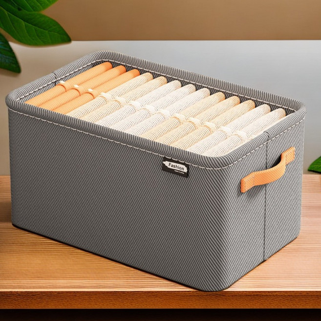 데일리공감 부직포수납박스 접이식리빙박스 옷수납정리함 리빙박스 다용도정리함 소품정리박스, 그레이, 1개