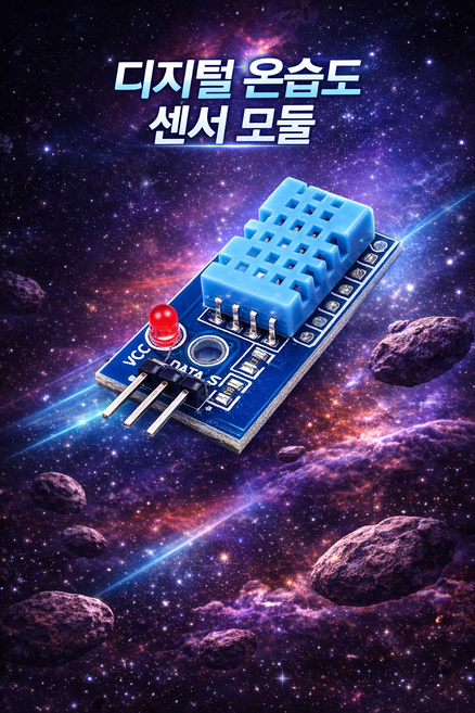 DHT11 온습도 센서 모듈 디지털 온도 습도 측정 3핀 아두이노 부품, 1개