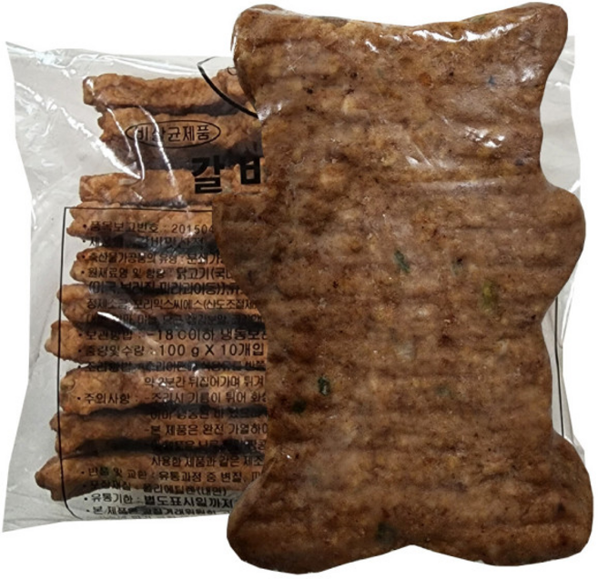 맘모스 갈비맛산적 피카추 1KG(100G x 10) 간식 산적 곰돌이 돈까스, 1개, 1kg