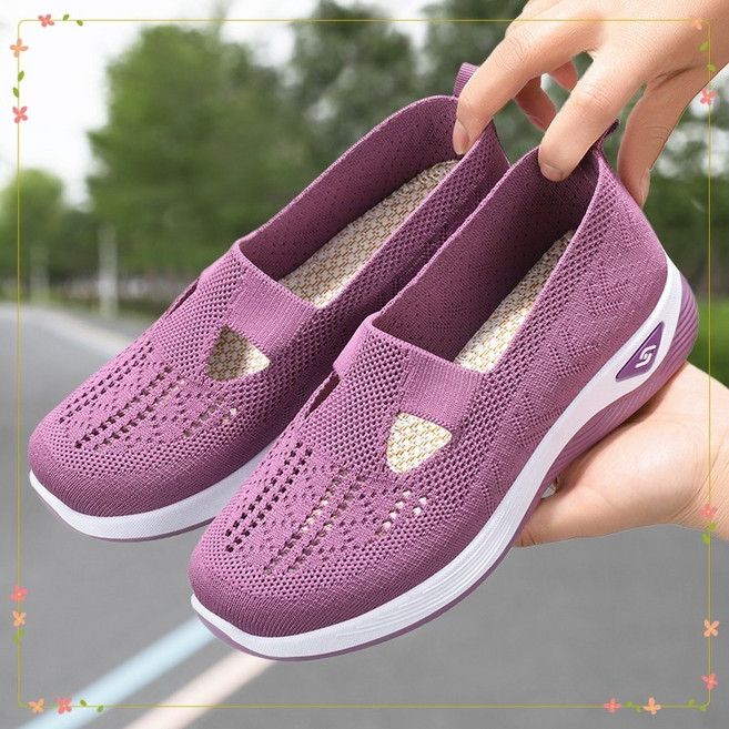 촹싱유푸이 여성 발편한 매쉬 슬립온 가벼운 여름 운동화 메리제인 스니커즈 매쉬 슈즈 쿠션좋은신발 SK8
