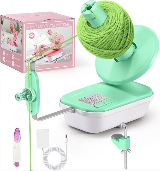 Electric Yarn Winder 2026 업그레이드 고속 자동 실 볼 와인더 3개의 조절 가능한 기어 포함 뜨개질 및 코바늘 뜨개질을 위한 118.4-283.5g(4