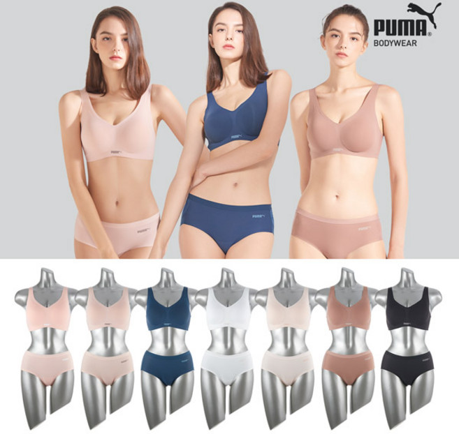 이월 [제로퓨즈] 푸마 스킨라이크 브라팬티 2종 택일 여성