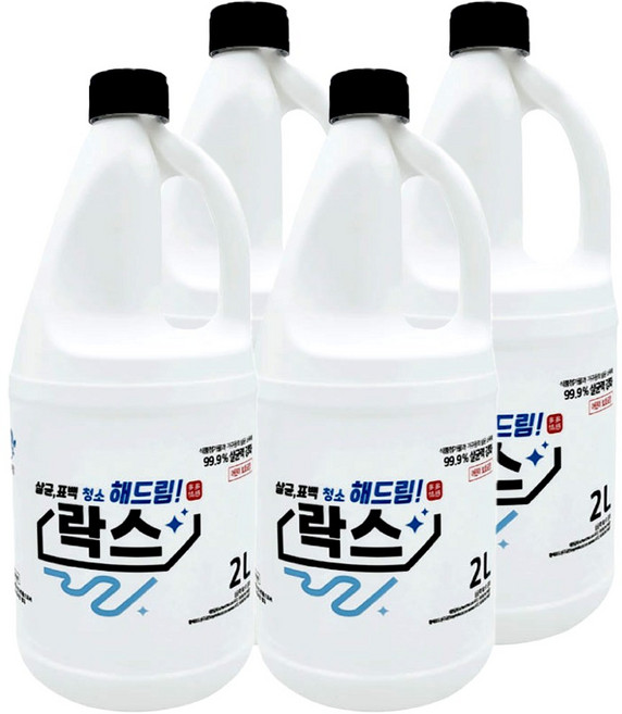 다정다감 살균 표백 청소 해드림 락스 2L, 2040001 해드림 락스 2L 4개, 4개